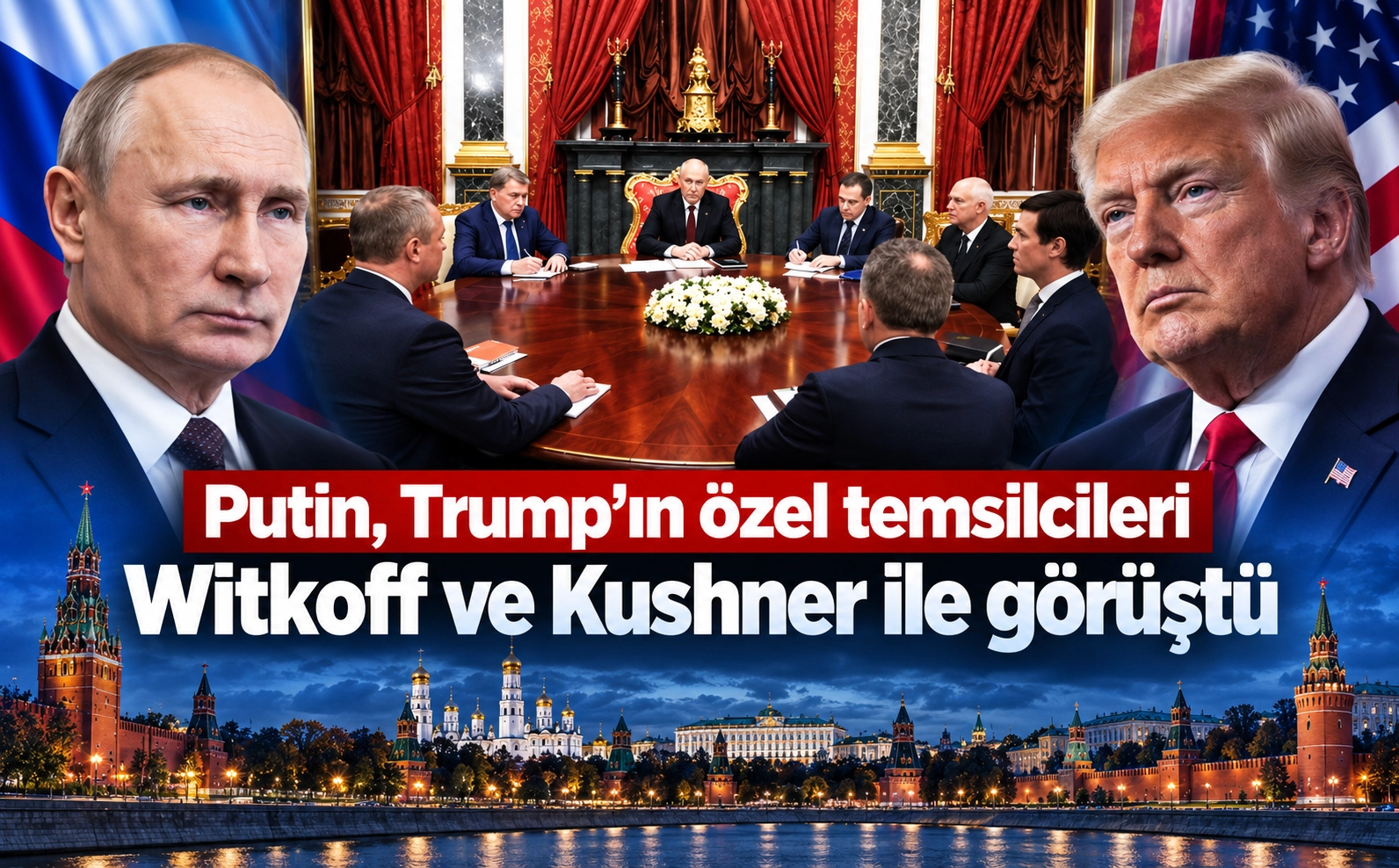 Putin, Trump'ın özel temsilcileri Witkoff ve Kushner ile görüştü